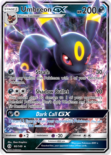 Umbreon-GX - Sun & Moon 80