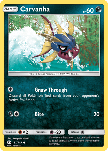 Carvanha - Sun & Moon 81
