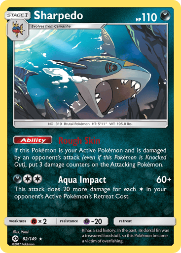 Sharpedo - Sun & Moon 82