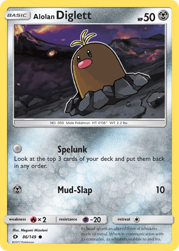 Alolan Diglett - Sun & Moon 86