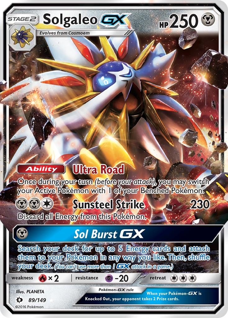 Solgaleo-GX – Sun & Moon 89/149 Pokémon card