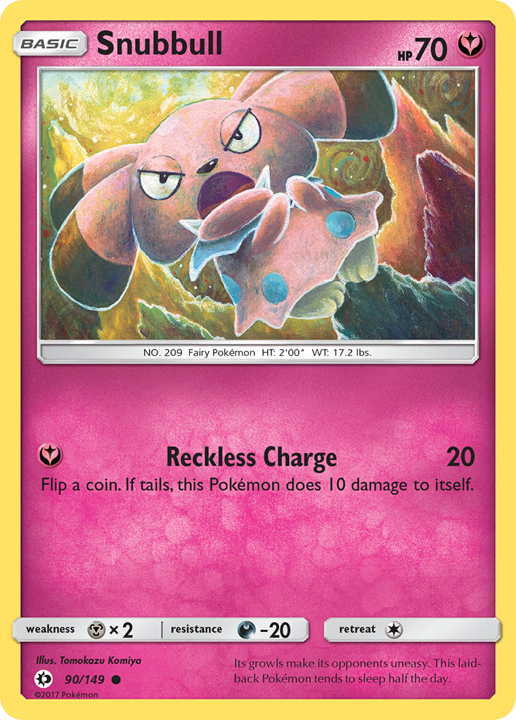 Snubbull – Sun & Moon 90/149 Pokémon card