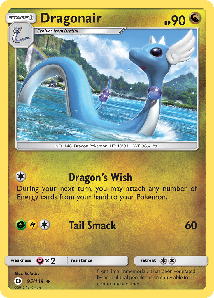 Dragonair – Sun & Moon 95/149 Pokémon card