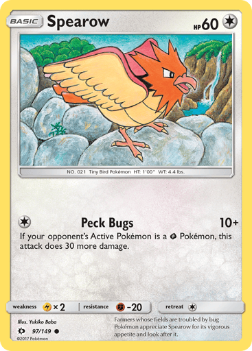 Spearow - Sun & Moon 97