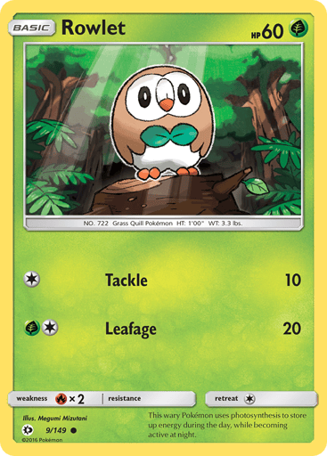 Rowlet - Sun & Moon 9