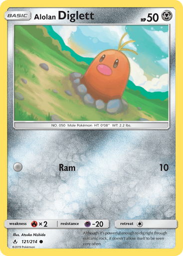 Alolan Diglett - Unbroken Bonds 121
