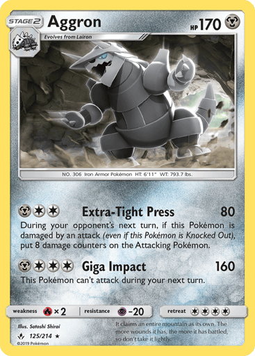 Aggron - Unbroken Bonds 125