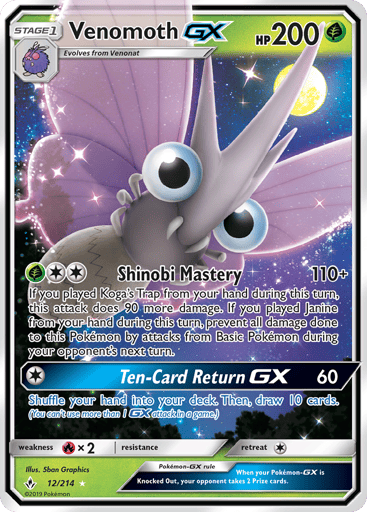 Venomoth-GX - Unbroken Bonds 12