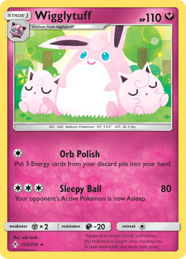 Wigglytuff - Unbroken Bonds 135