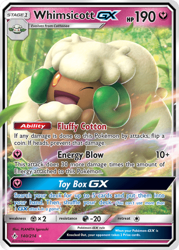 Whimsicott-GX - Unbroken Bonds 140