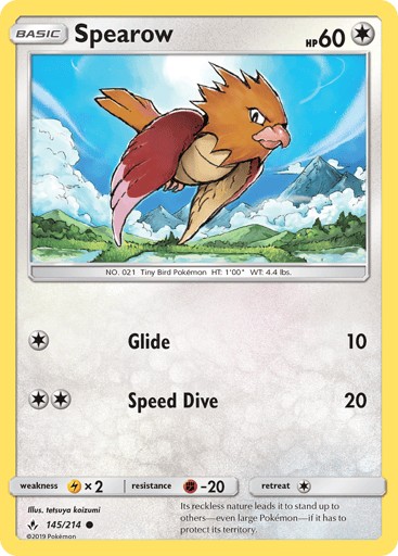 Spearow - Unbroken Bonds 145