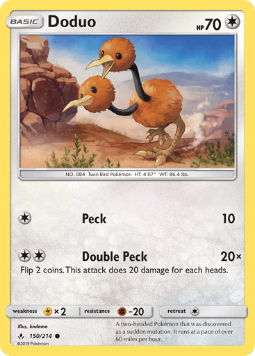 Doduo - Unbroken Bonds 150