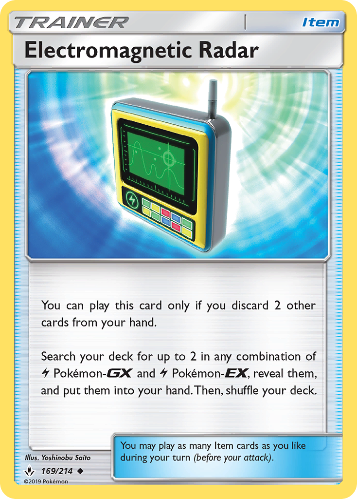 Electromagnetic Radar – Unbroken Bonds 169/214 Pokémon card