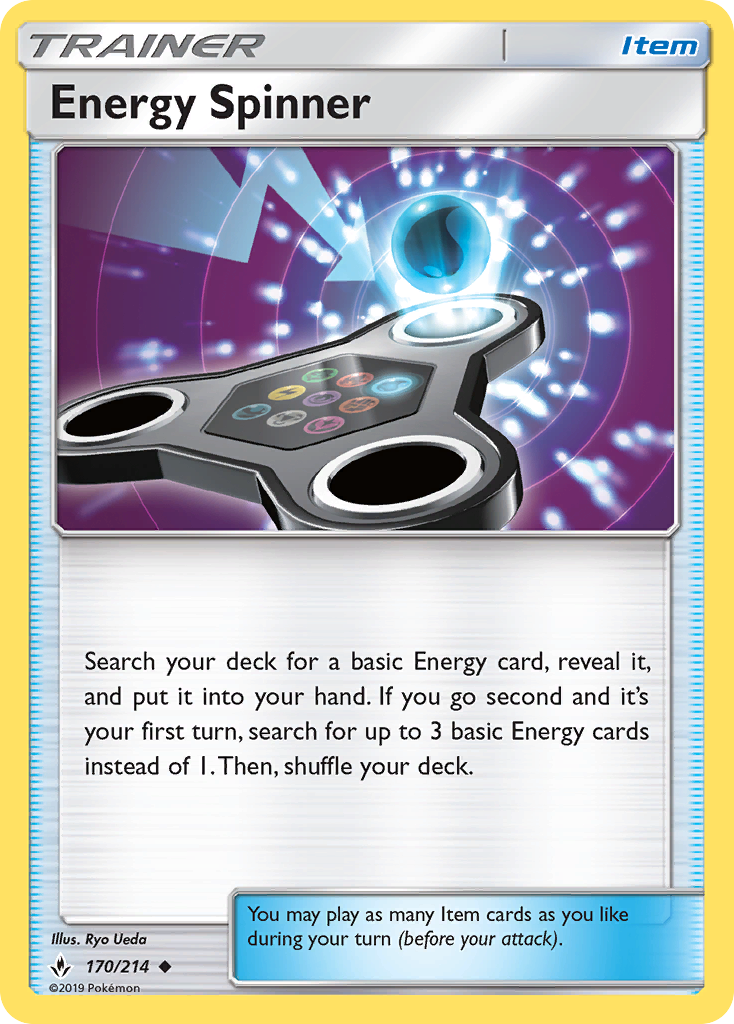 Energy Spinner – Unbroken Bonds 170/214 Pokémon card
