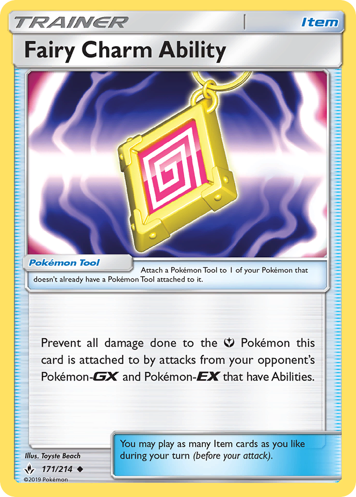 Fairy Charm Ability – Unbroken Bonds 171/214 Pokémon card