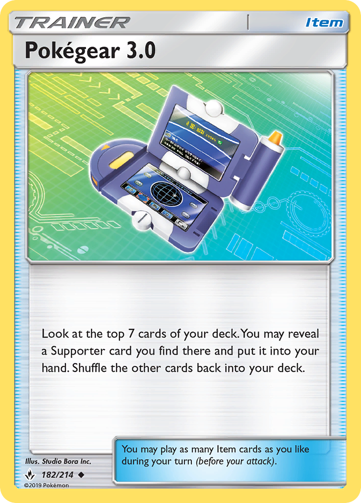 Pokégear 3.0 – Unbroken Bonds 182/214 Pokémon card
