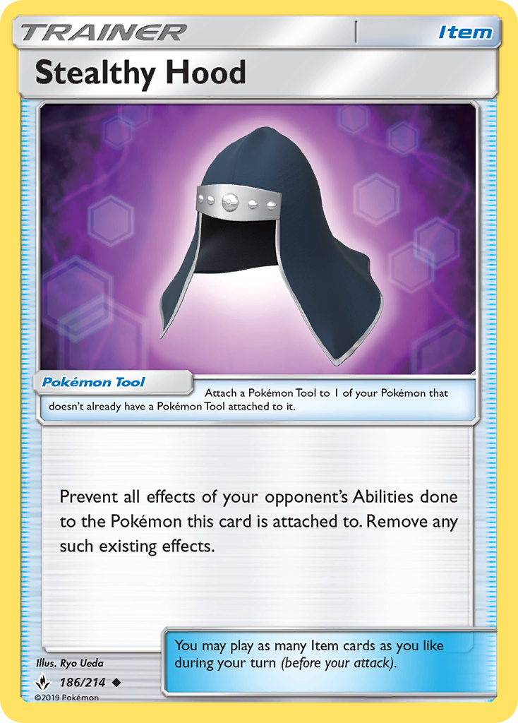 Stealthy Hood – Unbroken Bonds 186/214 Pokémon card