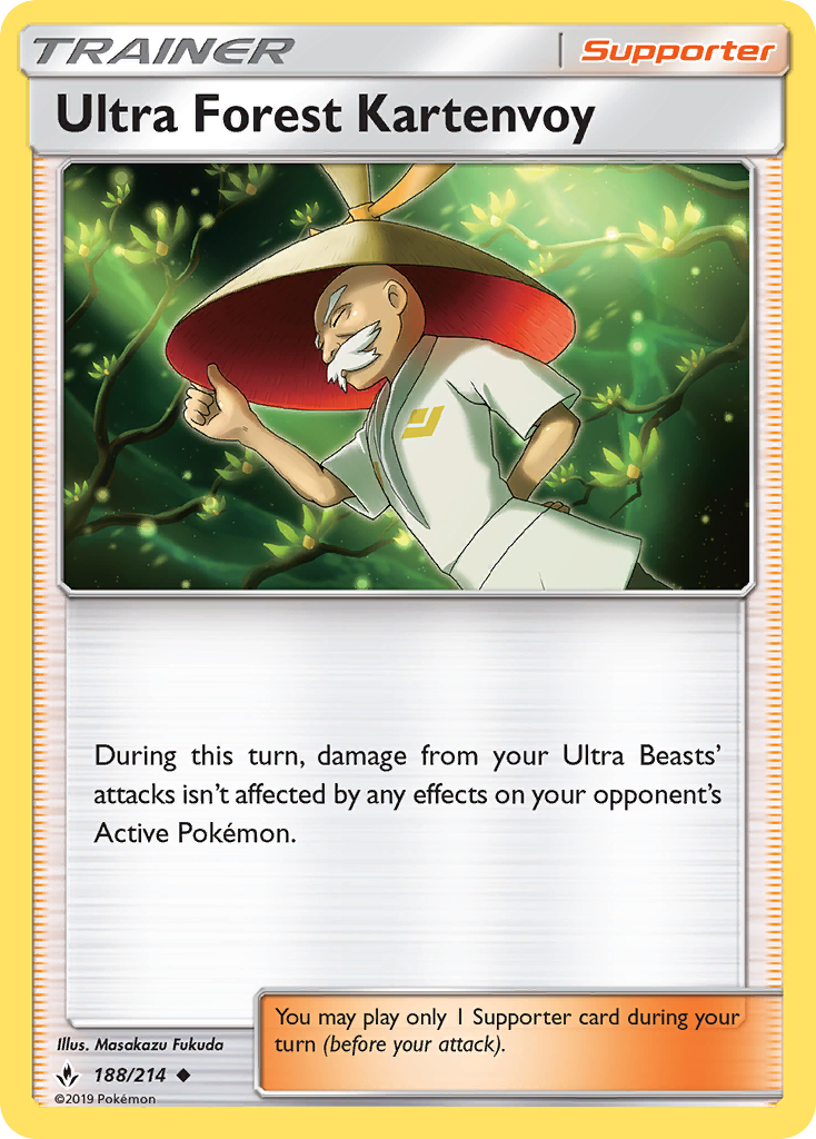Ultra Forest Kartenvoy – Unbroken Bonds 188/214 Pokémon card