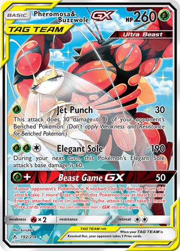Pheromosa & Buzzwole-GX - Unbroken Bonds 192
