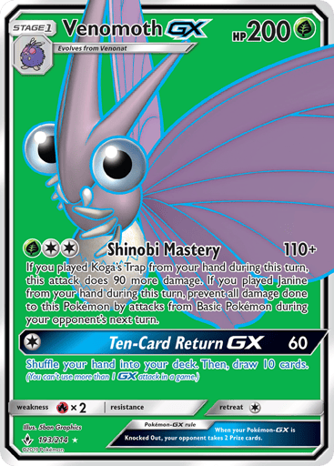 Venomoth-GX - Unbroken Bonds 193