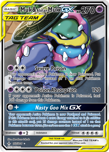 Muk & Alolan Muk-GX - Unbroken Bonds 197