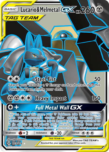 Lucario & Melmetal-GX - Unbroken Bonds 203