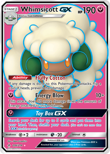 Whimsicott-GX - Unbroken Bonds 206