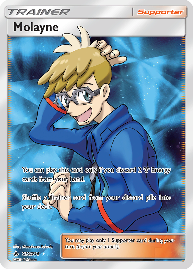 Molayne – Unbroken Bonds 212/214 Pokémon card
