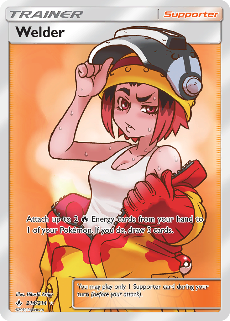 Welder – Unbroken Bonds 214/214 Pokémon card