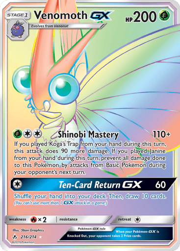Venomoth-GX - Unbroken Bonds 216
