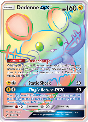 Dedenne-GX - Unbroken Bonds 219