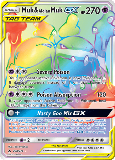 Muk & Alolan Muk-GX - Unbroken Bonds 220
