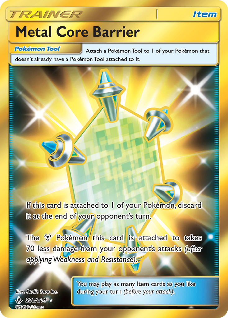 Metal Core Barrier – Unbroken Bonds 232/214 Pokémon card