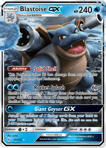Blastoise-GX - Unbroken Bonds 35