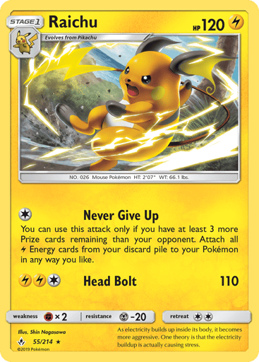 Raichu - Unbroken Bonds 55