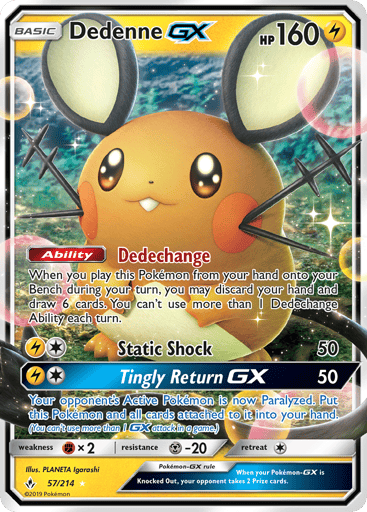 Dedenne-GX - Unbroken Bonds 57