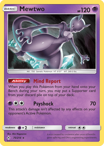 Mewtwo - Unbroken Bonds 75