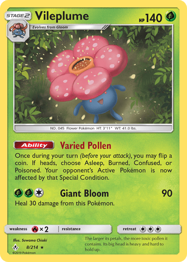 Vileplume - Unbroken Bonds 8