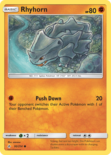 Rhyhorn - Unbroken Bonds 92