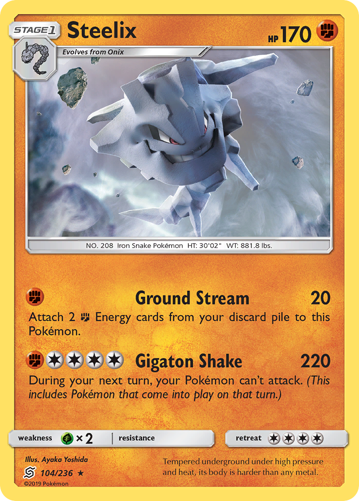 Steelix – Unified Minds 104/236 Pokémon card