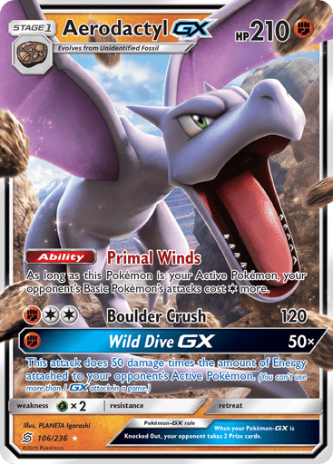 Aerodactyl-GX - Unified Minds 106
