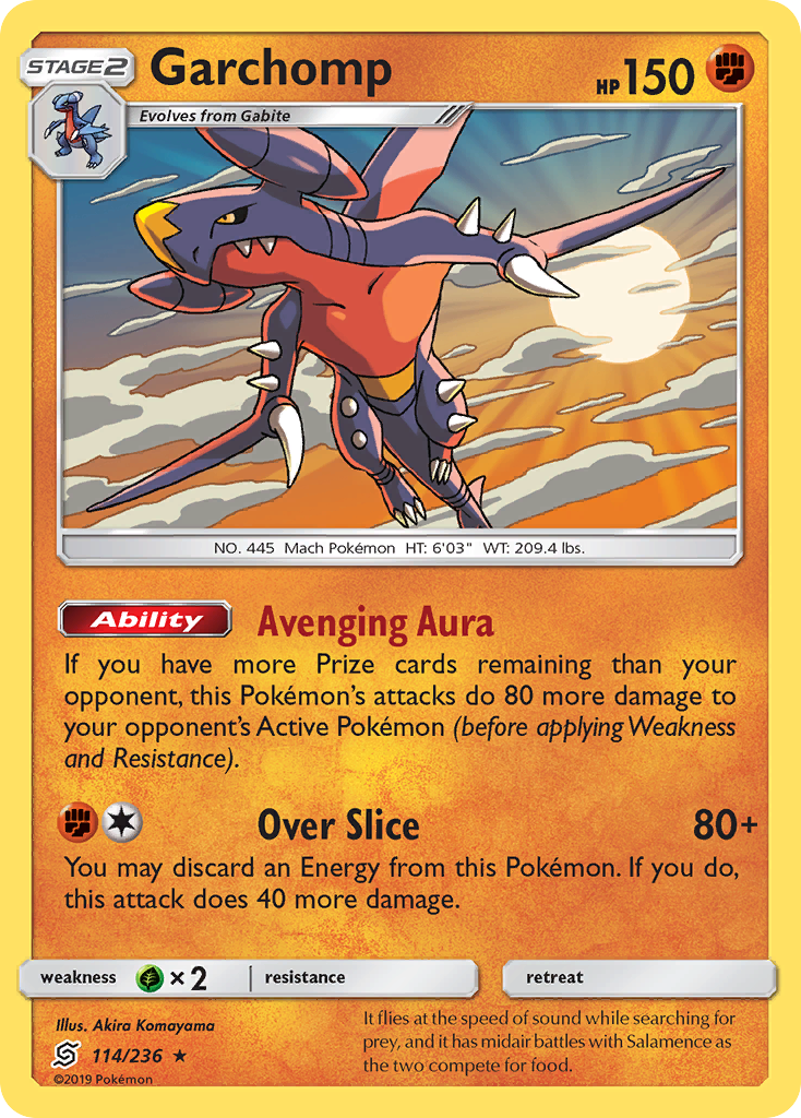 Garchomp – Unified Minds 114/236 Pokémon card
