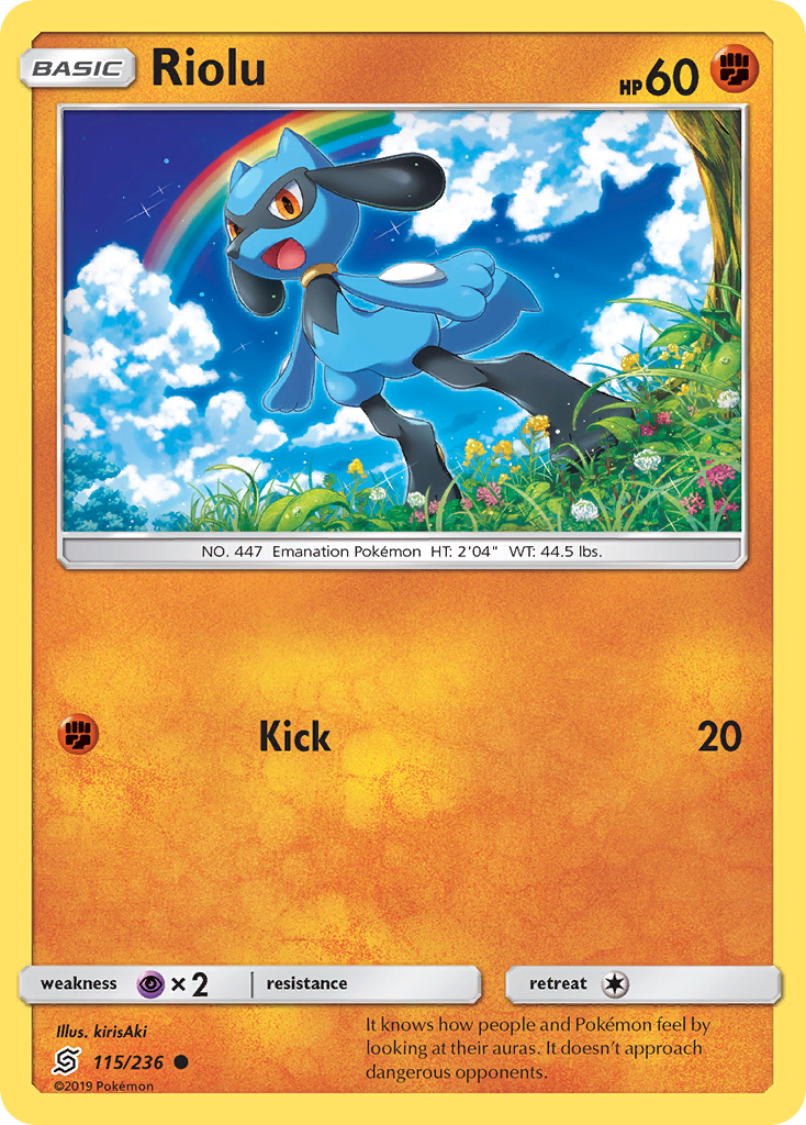 Riolu – Unified Minds 115/236 Pokémon card