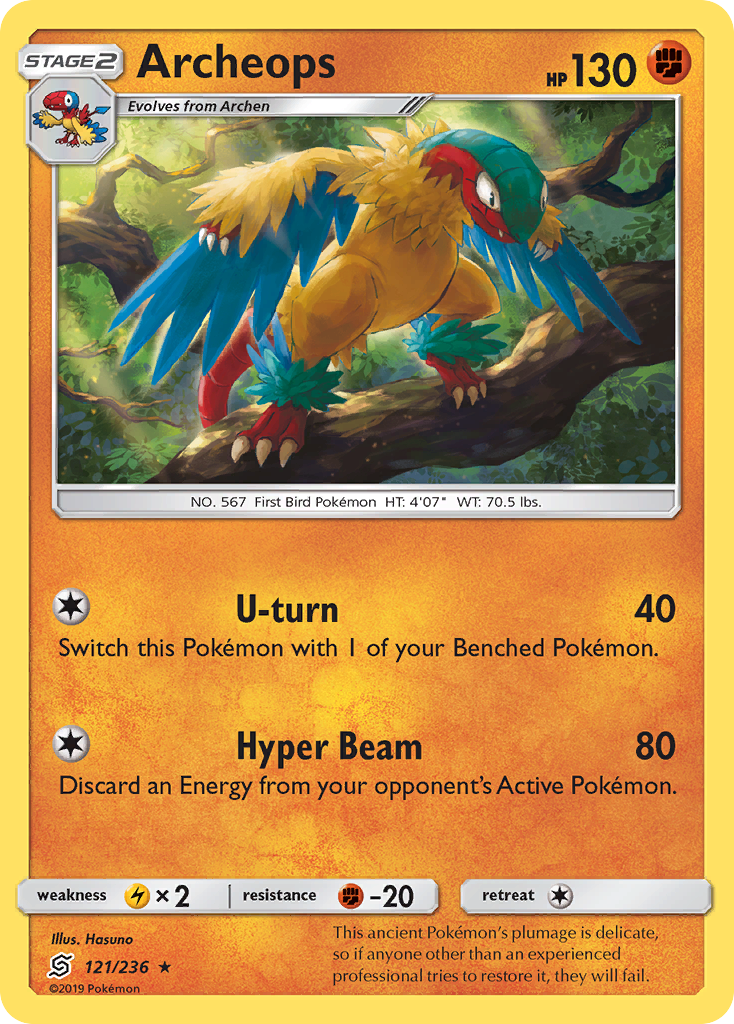 Archeops – Unified Minds 121/236 Pokémon card