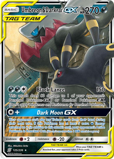 Umbreon & Darkrai-GX - Unified Minds 125