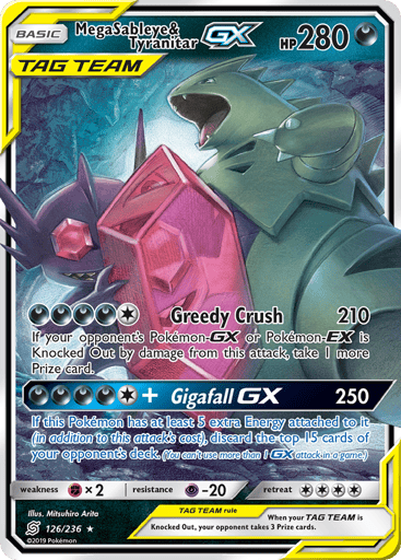Mega Sableye & Tyranitar-GX - Unified Minds 126
