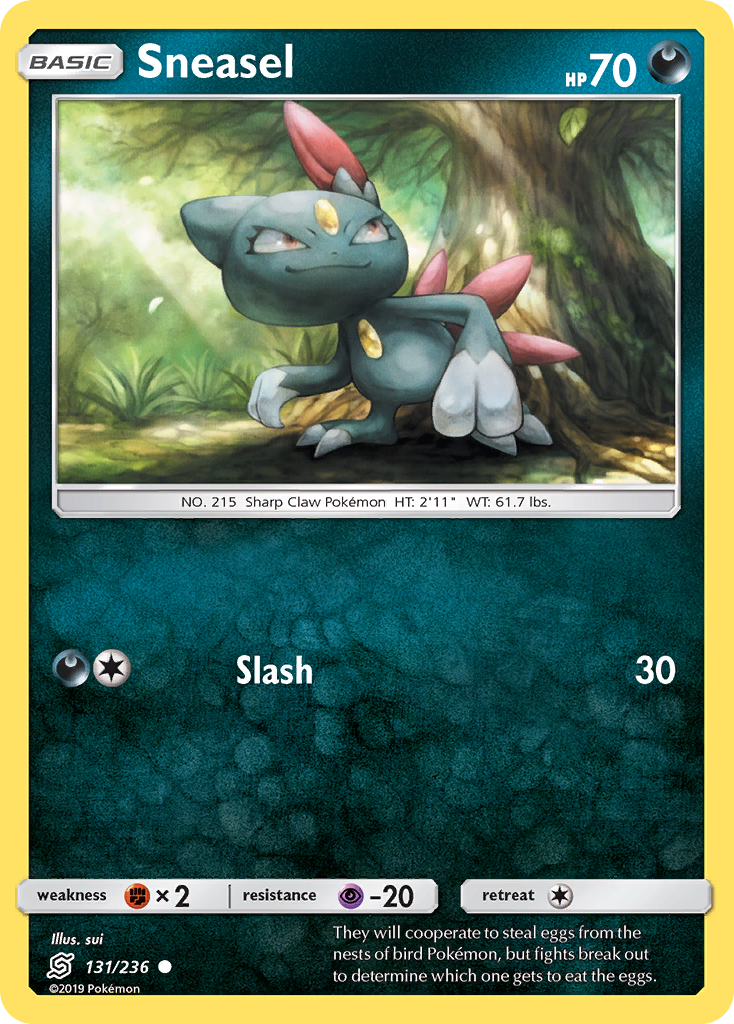 Sneasel – Unified Minds 131/236 Pokémon card