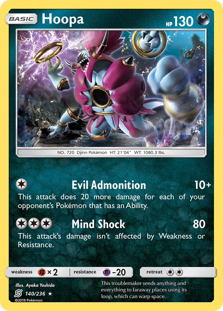 Hoopa – Unified Minds 140/236 Pokémon card