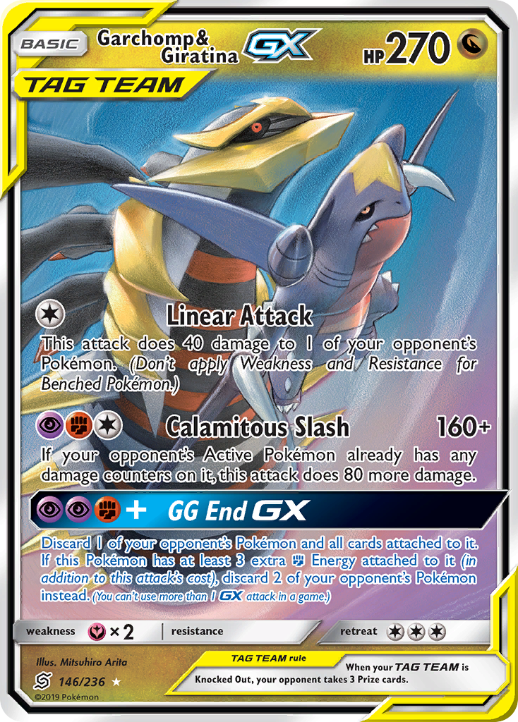 Garchomp & Giratina-GX – Unified Minds 146/236 Pokémon card