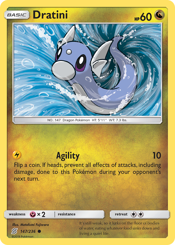 Dratini – Unified Minds 147/236 Pokémon card